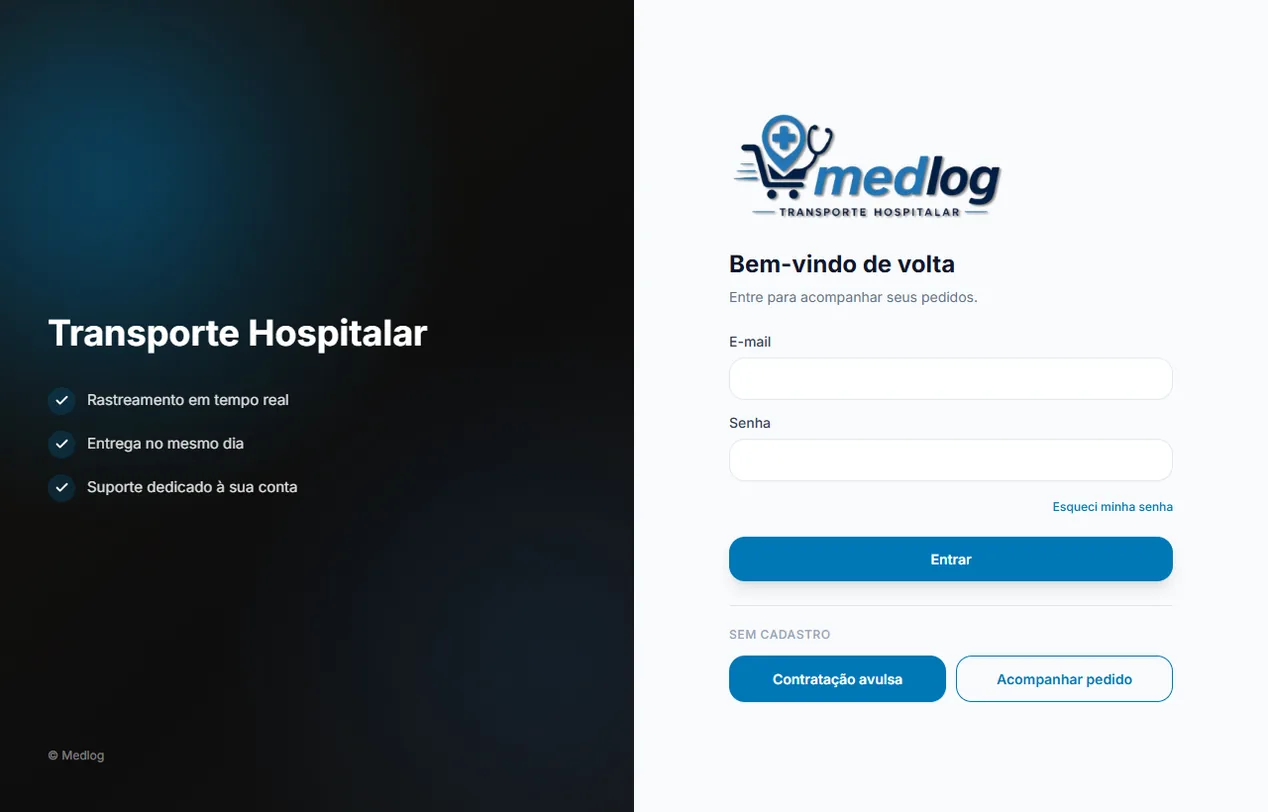 Portal do cliente com a marca